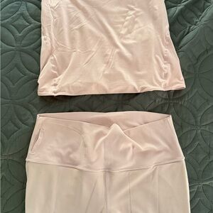 Lululemon Align Leggings and Top Soft Pink